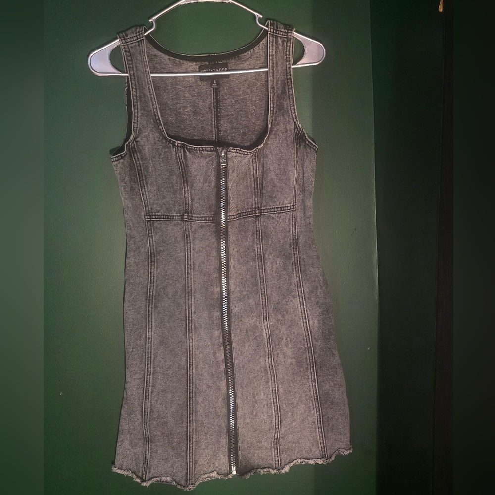Acid Wash Denim Dress